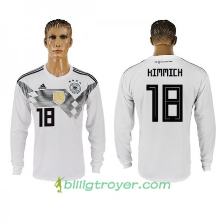 Billige Fotballdrakter Tyskland Kimmich 18 VM 2018 Hjemmedraktsett Langermet